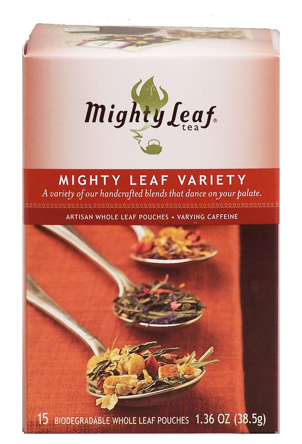 Mighty Leaf  variety of handcrafted blends whole leaf pouches, 15-count Full-Size Picture